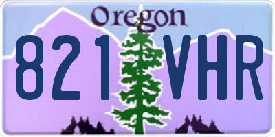 OR license plate 821VHR