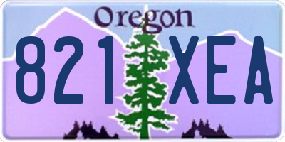 OR license plate 821XEA