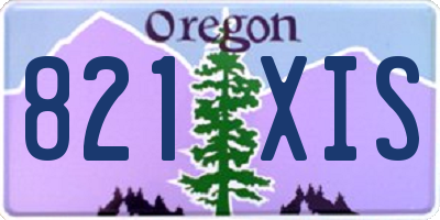 OR license plate 821XIS