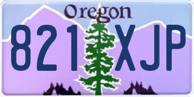 OR license plate 821XJP