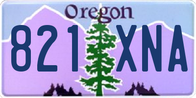 OR license plate 821XNA