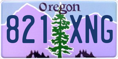 OR license plate 821XNG