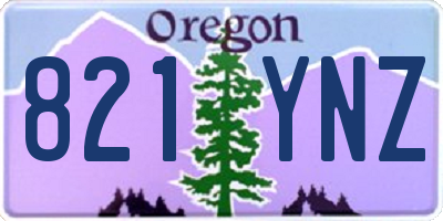 OR license plate 821YNZ