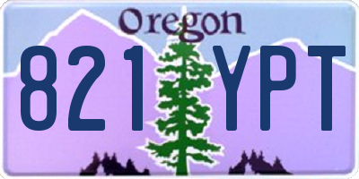 OR license plate 821YPT