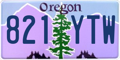 OR license plate 821YTW