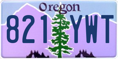 OR license plate 821YWT