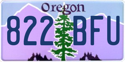 OR license plate 822BFU