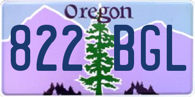 OR license plate 822BGL