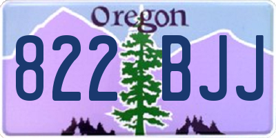 OR license plate 822BJJ