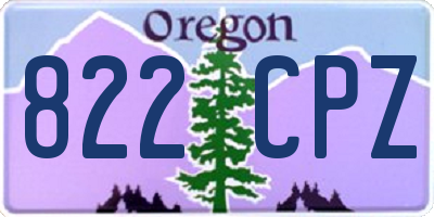 OR license plate 822CPZ
