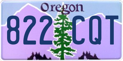 OR license plate 822CQT