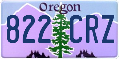 OR license plate 822CRZ