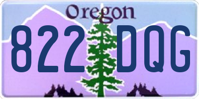 OR license plate 822DQG