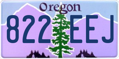 OR license plate 822EEJ