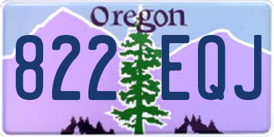 OR license plate 822EQJ