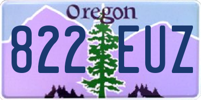 OR license plate 822EUZ