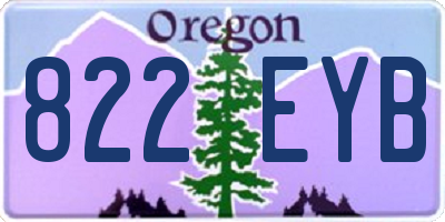 OR license plate 822EYB