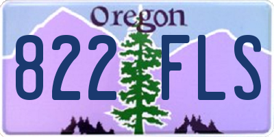 OR license plate 822FLS