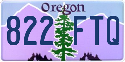 OR license plate 822FTQ