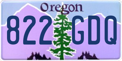 OR license plate 822GDQ