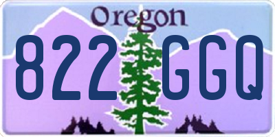OR license plate 822GGQ
