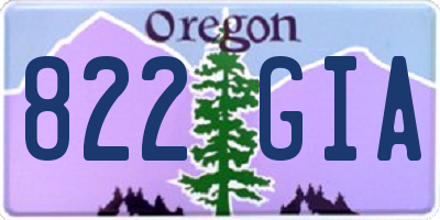OR license plate 822GIA