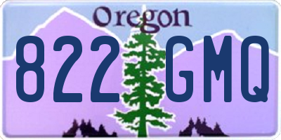 OR license plate 822GMQ