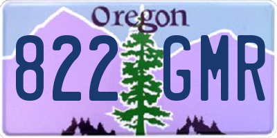 OR license plate 822GMR