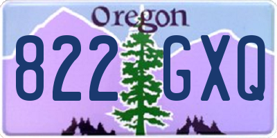 OR license plate 822GXQ