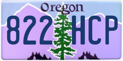 OR license plate 822HCP