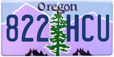 OR license plate 822HCU