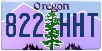 OR license plate 822HHT