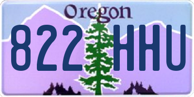 OR license plate 822HHU