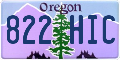 OR license plate 822HIC
