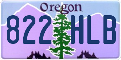 OR license plate 822HLB