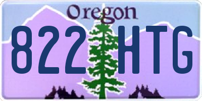 OR license plate 822HTG