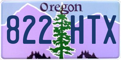 OR license plate 822HTX