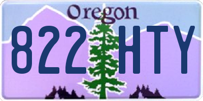 OR license plate 822HTY