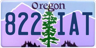 OR license plate 822IAT