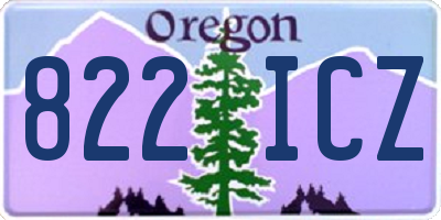 OR license plate 822ICZ