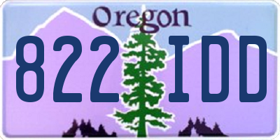 OR license plate 822IDD