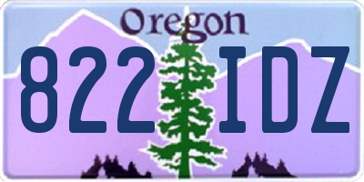 OR license plate 822IDZ