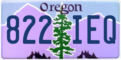 OR license plate 822IEQ