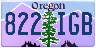 OR license plate 822IGB