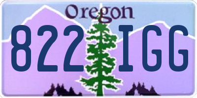 OR license plate 822IGG