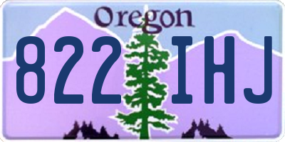 OR license plate 822IHJ