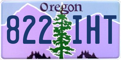 OR license plate 822IHT