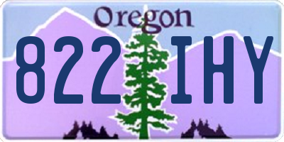 OR license plate 822IHY