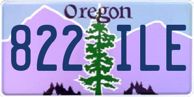 OR license plate 822ILE