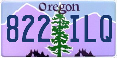OR license plate 822ILQ